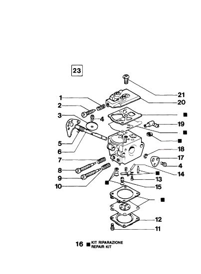Carburettor WT-302 135 Chainsaw