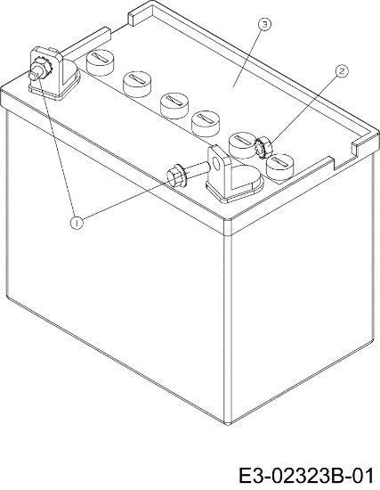 Battery FORMULA 97/13,5 T Cat.2008 Garden tractor