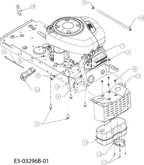 Engine FORMULA 108/17,5 H France Cat.2008 Garden tractor (Only for the French market)