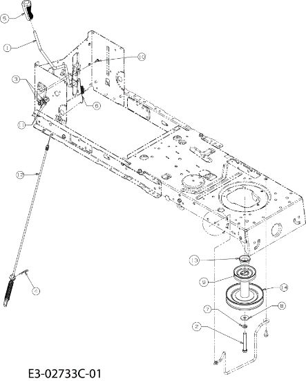 Levers FORMULA 108/17,5 H France Cat.2008 Garden tractor (Only for the French market)