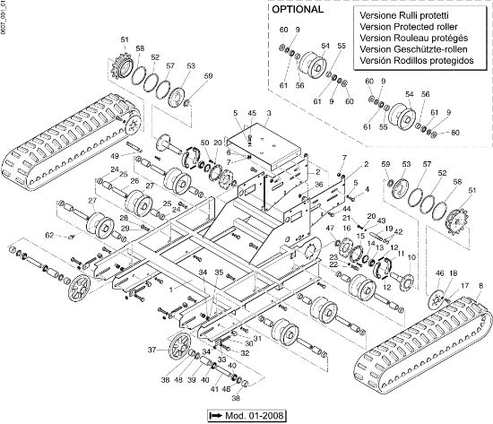 Frame assembly TN 5600 HD Transporter
