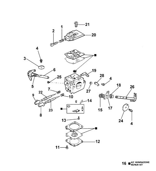 Carburettor WT-562 140 Chainsaw