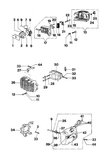 Tank and air filter TR 1540 Earth auger