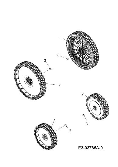 Wheels LR 55 VBX 4 in 1 Lawnmower