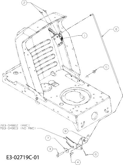Pedals KOMMAND 92/13,5 T Garden tractor