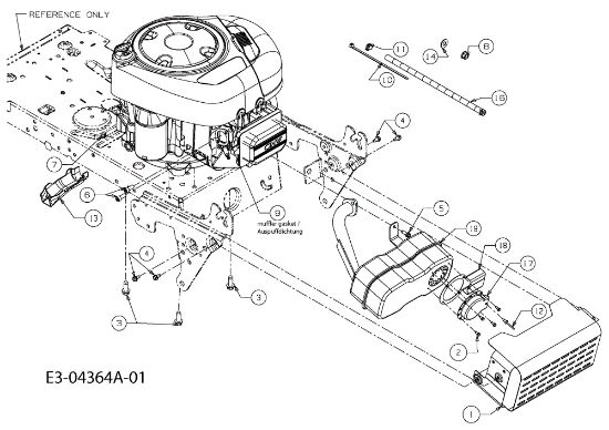 Engine STORM 97/13,5 T Garden tractor