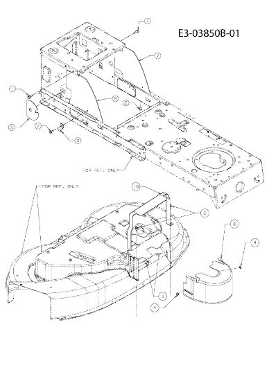 Belts guard STORM 97/13,5 T Garden tractor