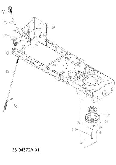 Levers STORM 97/13,5 T Garden tractor