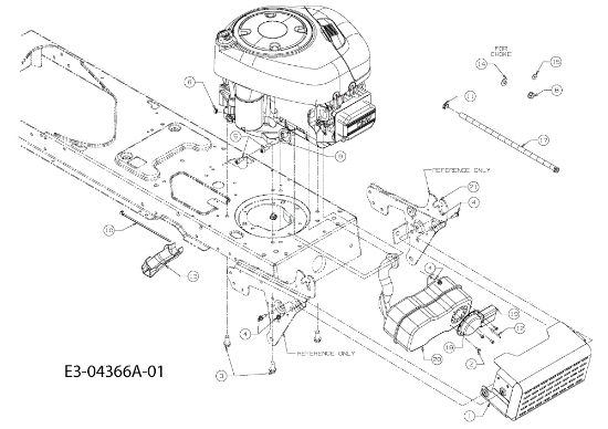 Engine STORM 108/17,5 H Garden tractor