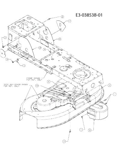 Belts guard STORM 108/17,5 H Garden tractor