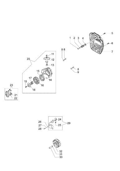 Starter assy Power unit