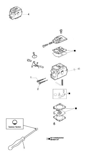 Carburettor WT-996A Power unit