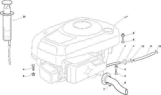 Engine EF 63C/6,5V Cat.2009 Garden tractor