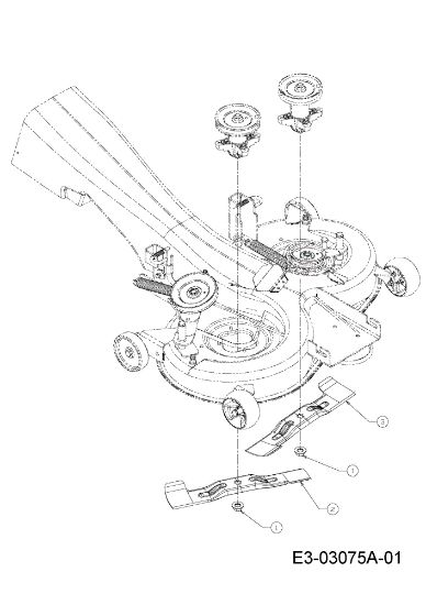 Blades support KOMMAND 92/15 H Garden tractor