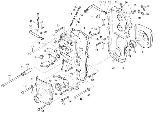Speed-change gear box "3+1" "4+2" NTR 1750 D (Fino/Until 2009) Transporter