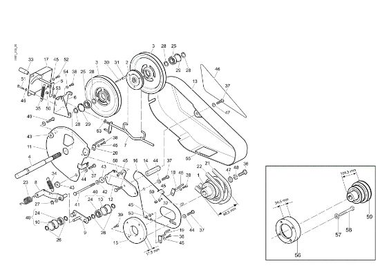 Transmission 162 (Fino/Until 2009) Rotary tiller