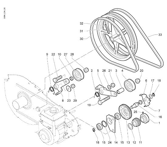 Gears 122 (Fino/Until 2009) Rotary tiller