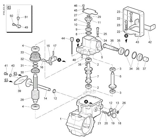 Gears (Gearbox) (1/2) NTS 65 (Fino/Until 2009) Flail mowers