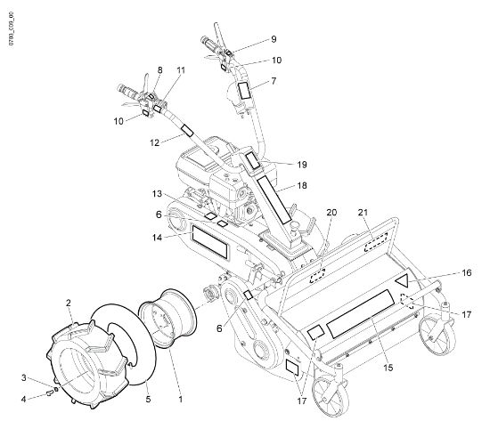 Driving wheel - Plate kit NTS 65 (Fino/Until 2009) Flail mowers
