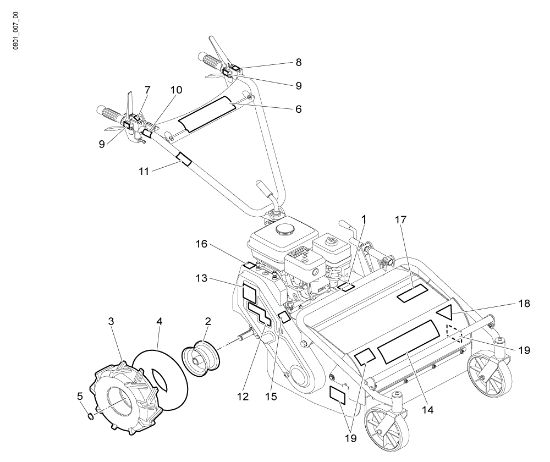 Driving wheel - Plate kit NTS 50 (Fino/Until 2009) Flail mowers