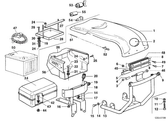 Injection hood KAM 4 (Fino/Until 2009) Rotary cultivator