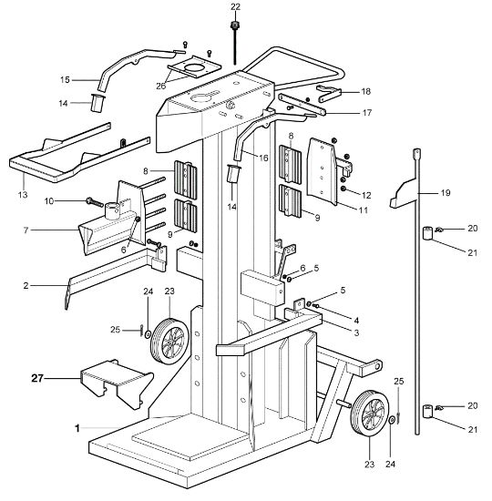 Crankcase (1/2) SPLIT 110 T+PTO Logsplitter