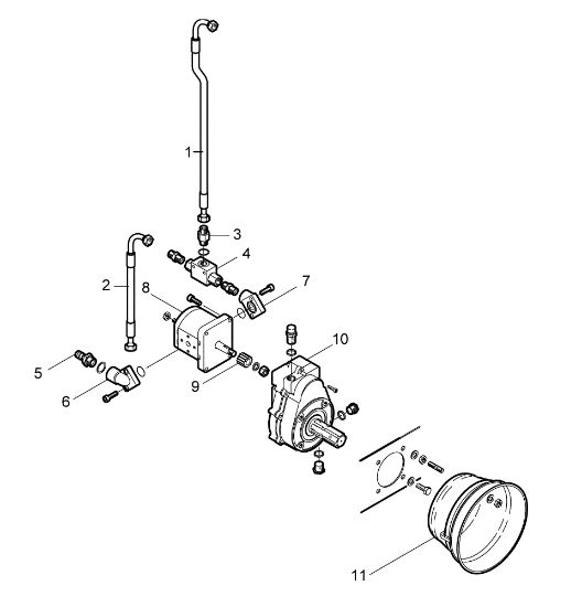 Third point SPLIT 110 T+PTO Logsplitter