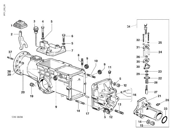 Speed-change gear box FC 30 M (Fino/Until 2009) Mower
