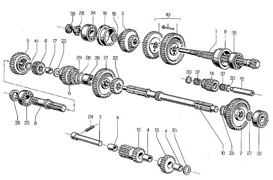 Gears (Gearbox) 700-800 Rotary cultivator