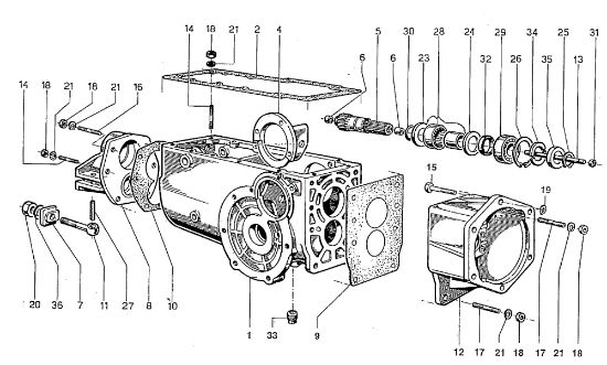 Speed-change gear box 700-800 Rotary cultivator