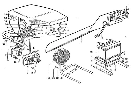 Electric starter 700-800 Rotary cultivator