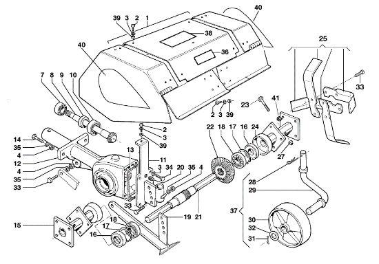 Tiller BRIK 1 (Fino/Until 2009) Rotary cultivator