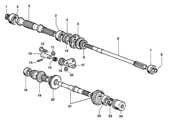 Gears (Gearbox) KAM 5 HF Rotary cultivator