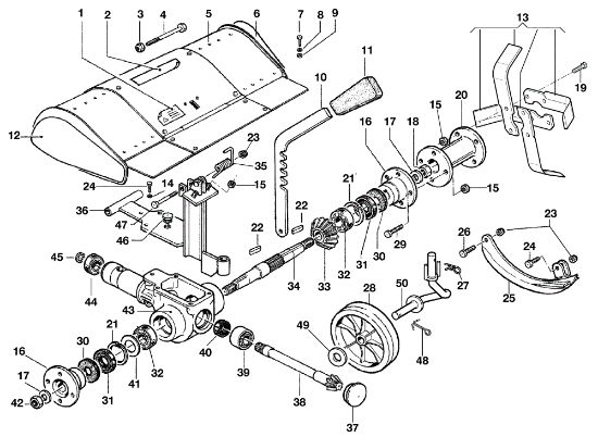 Tiller with quickfit KAM 5 HF Rotary cultivator