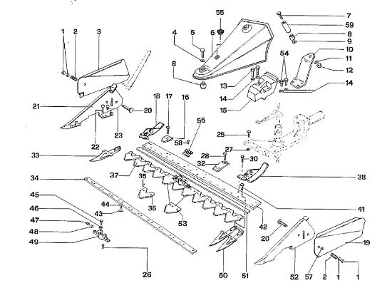 Special cutter bar 506 / 506 CDA Rotary cultivator
