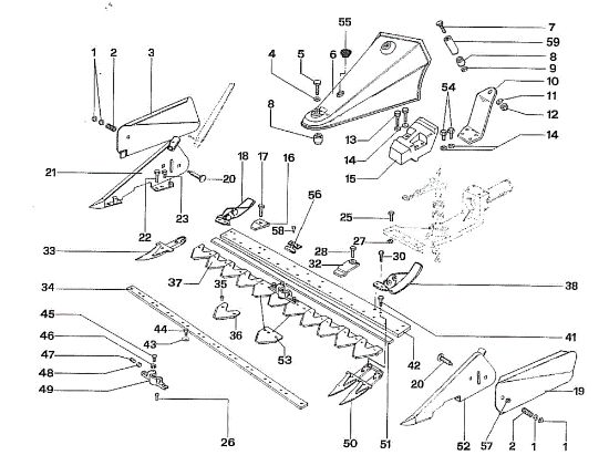 Special cutter bar 508 / 508 CDA Rotary cultivator