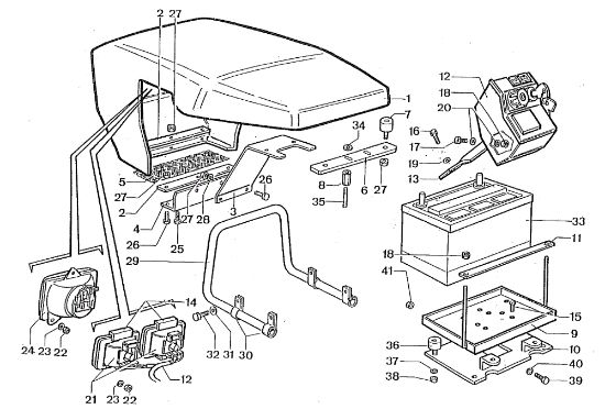 Electric starter "Headlamp hood" 600 Rotary cultivator