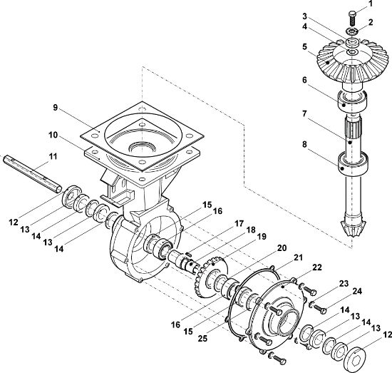 Transmission 194 Rotary tiller