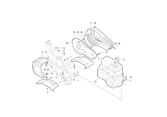 Hoods 122 Rotary tiller
