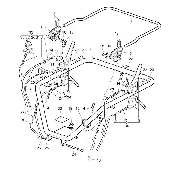 Control box (Handlebar) NTR 2250 D Transporter