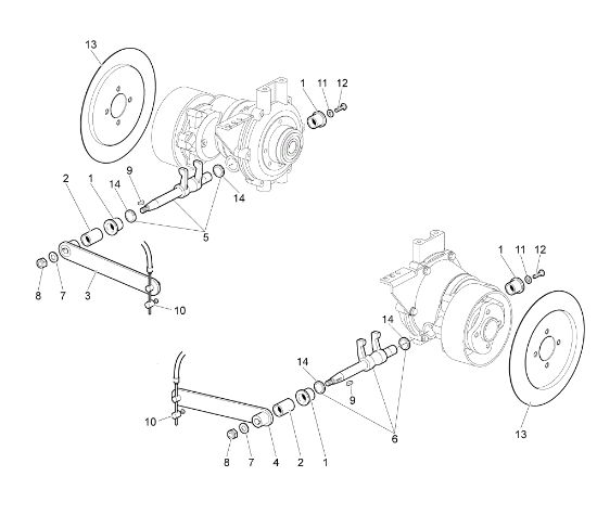 Driving clutch FC 30 M Mower