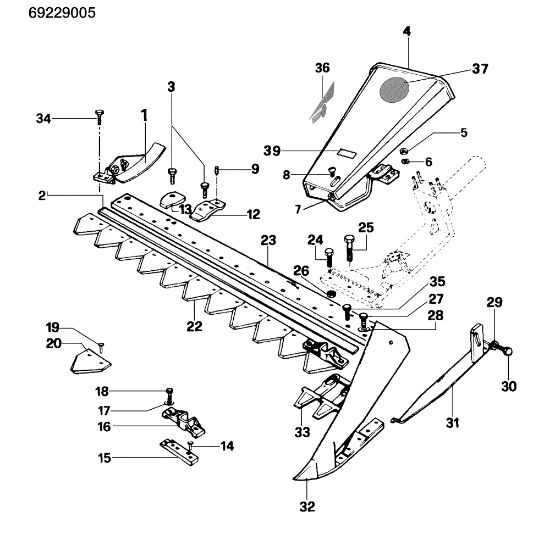 Special cutter bar 69229005 FC 20 L Mower
