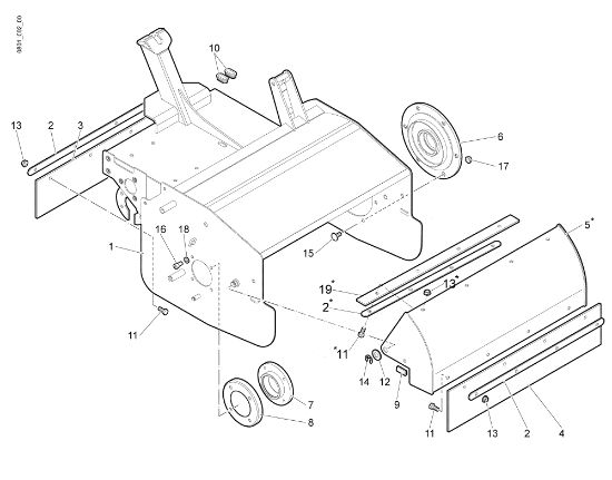 Frame NTS 50 Flail mowers