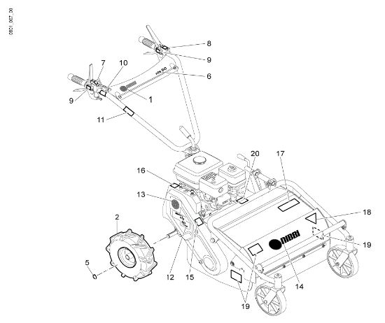 Driving wheel - Plate kit NTS 50 Flail mowers