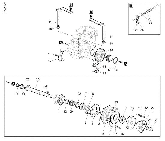 Gears (Gearbox) NTS 80 Flail mowers