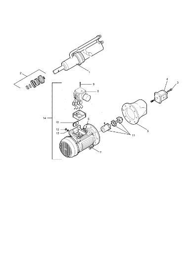 Motor and cylinder SPLIT 110 T Logsplitter