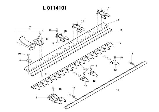 Special cutter bar 69229022 BRIK 1 Reversibile Mower