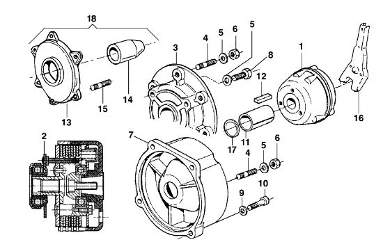 Clutch FC 30 (Fino/Until 2009) Mower