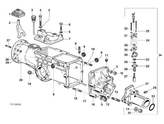 Speed-change gear box FC 30 M (1°Serie fino al 2006) Mower