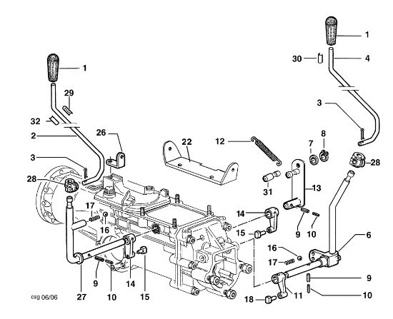 Internals controls FC 30 M (1°Serie fino al 2006) Mower